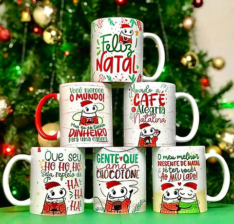 Arquivo Digital Kit Digital Flork Canecas Natalinas