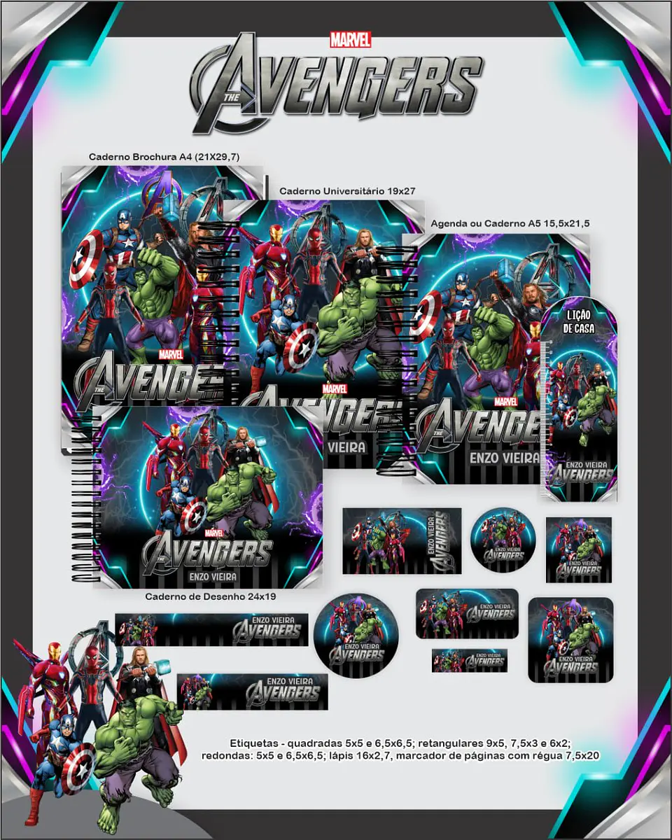 Arquivo Digital Escolar 2026 Avengers 1