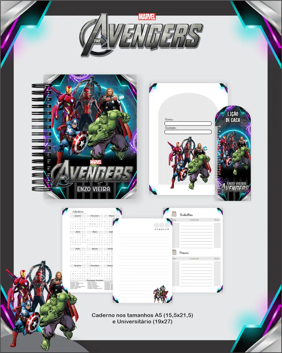 Arquivo Digital Escolar 2026 Avengers 4