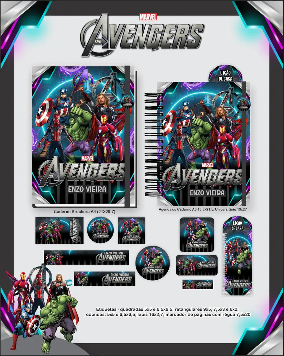 Arquivo Digital Escolar 2026 Avengers 5