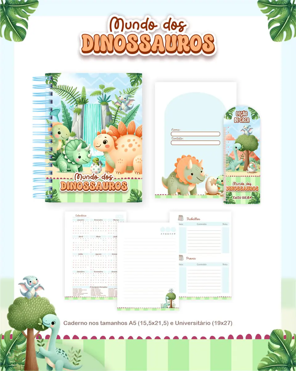 Arquivo Digital Escolar 2026 Mundo dos Dinossauros 2