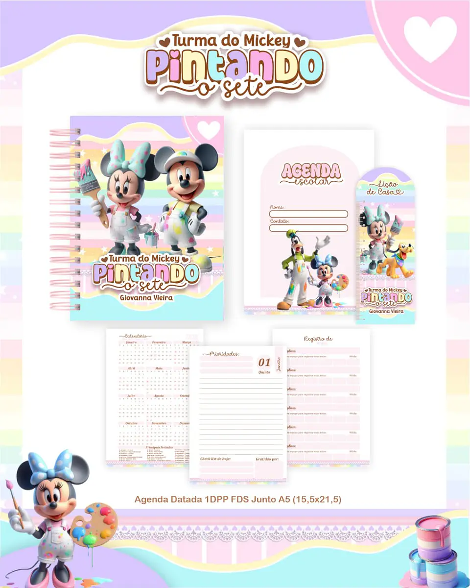Arquivo Digital Escolar 2026 Turma do Mickey Pintando o Sete 3