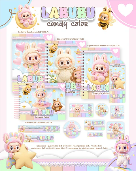 Arquivo Digital Escolar 2026 Labubu Candy