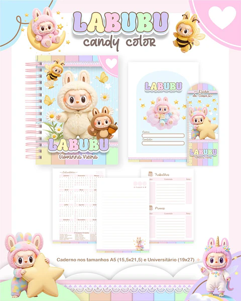 Arquivo Digital Escolar 2026 Labubu Candy