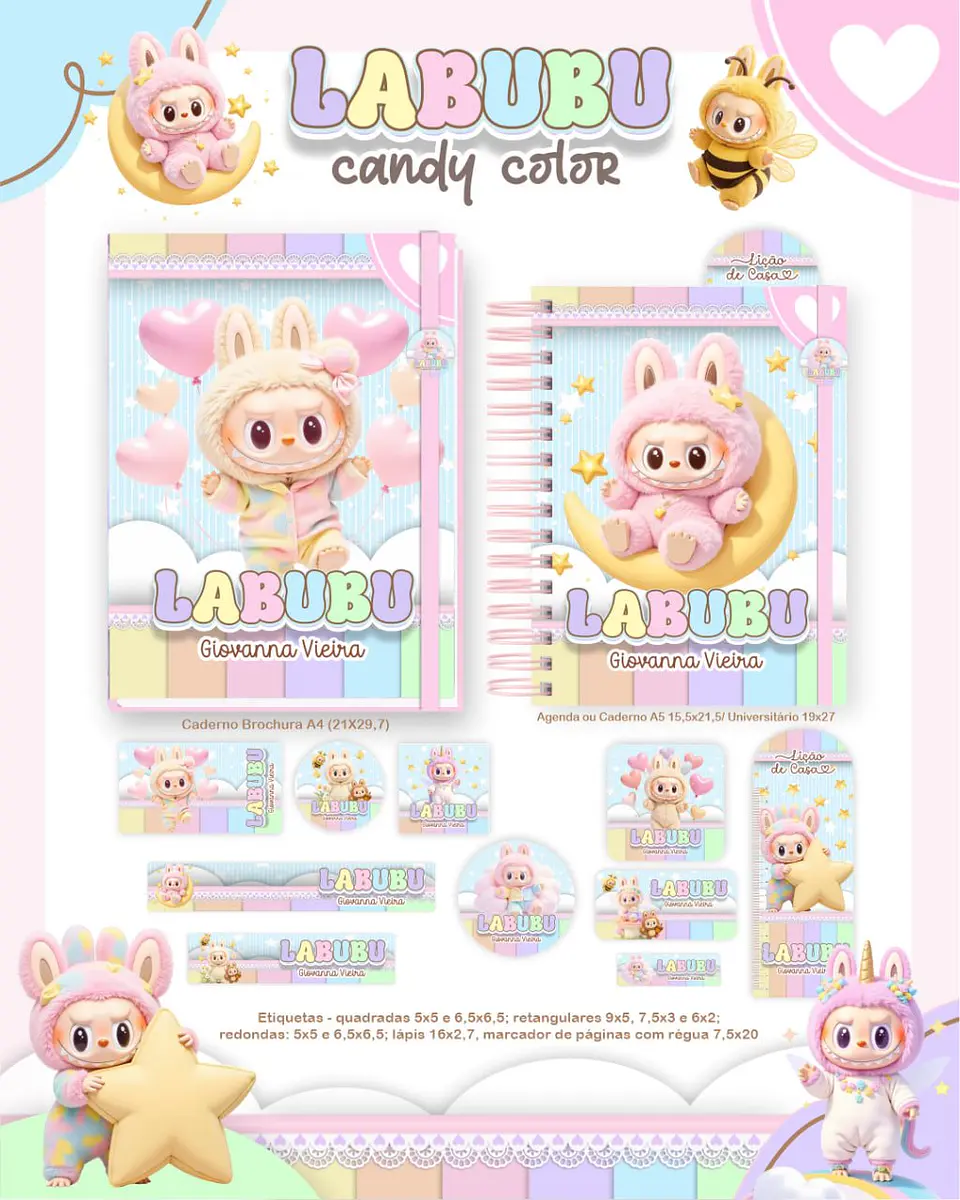 Arquivo Digital Escolar 2026 Labubu Candy 9