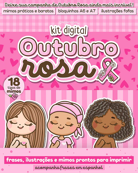 Arquivo Kit Digital Outubro Rosa 2024
