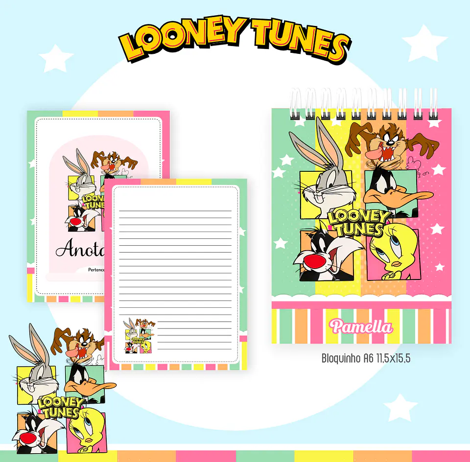 Arquivo Digital Pack Nostalgia + Colorir Looney Tunes 5