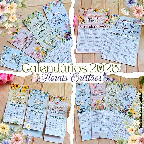 Arquivo Digital Calendarios 2026 Florais Cristãos