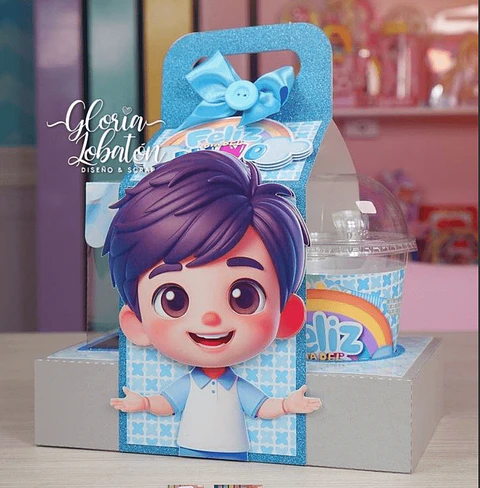 SNACK BOX – DIA DAS CRIANÇAS (VERSÃO ROSA E AZUL CLARO)