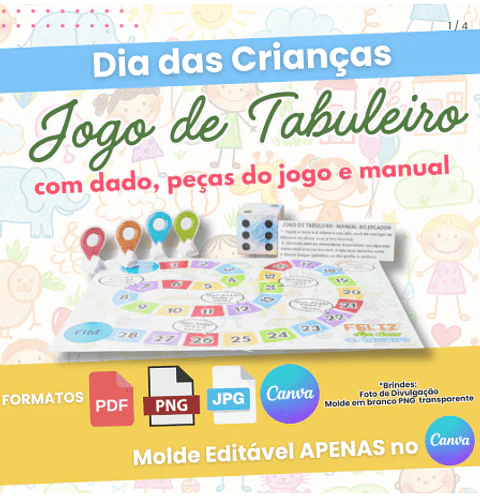 Arquivo Molde Jogo de Tabuleiro