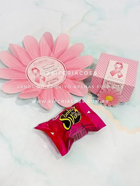 Arquivo de Corte Mini Explosão Flor Outubro Rosa