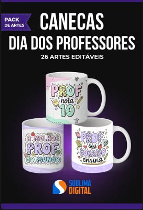 Arquivo Digital Canecas Dia dos Professores Gratidão em Cores