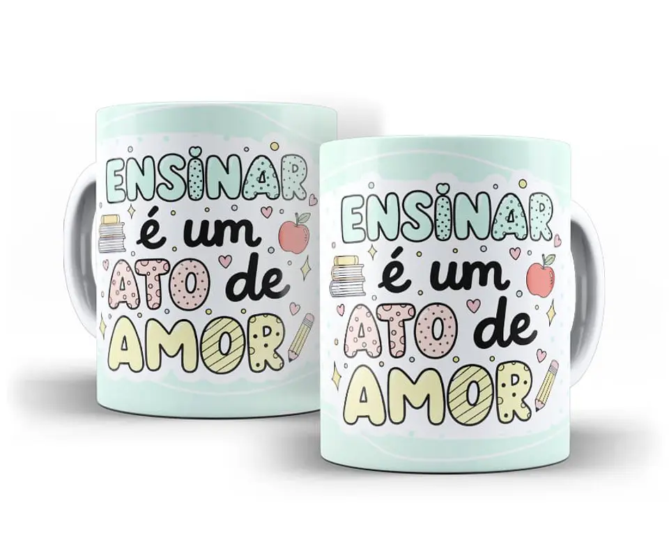 Arquivo Digital Canecas Dia dos Professores Gratidão em Cores 10