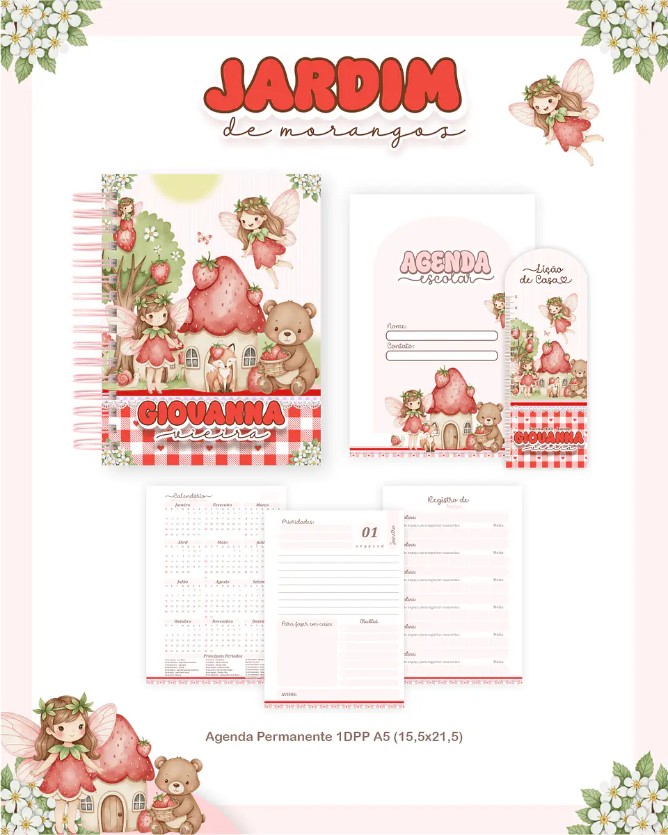 Arquivo Combo Escolar 2026 Completo – Jardim de Morangos 3