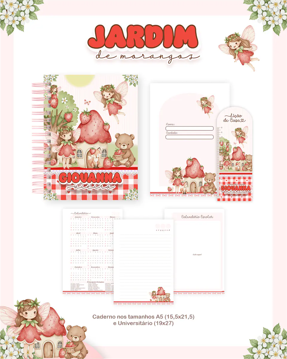 Arquivo Combo Escolar 2026 Completo – Jardim de Morangos 5