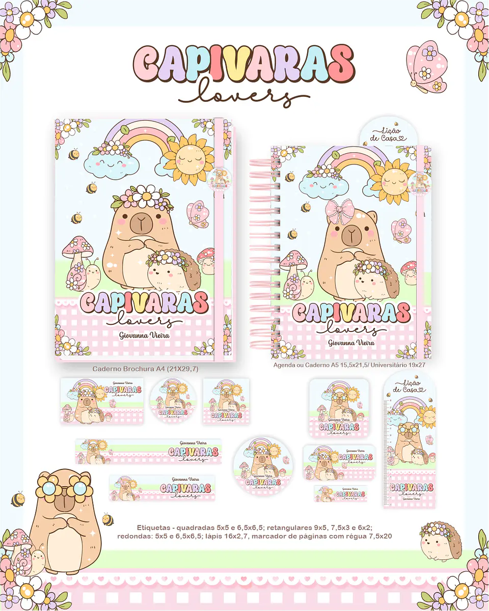 Arquivo Combo Escolar 2026 Completo – Capivara Lovers 2