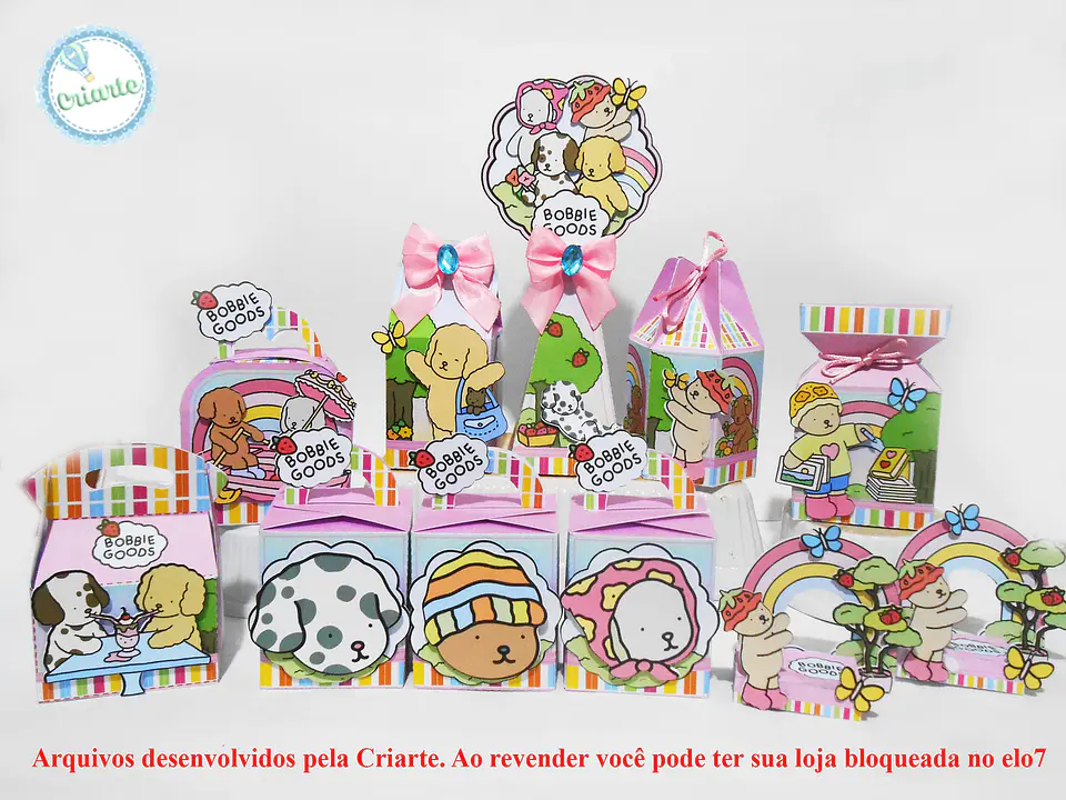 Arquivo de Corte Kit Festa Bobbie Goods 1