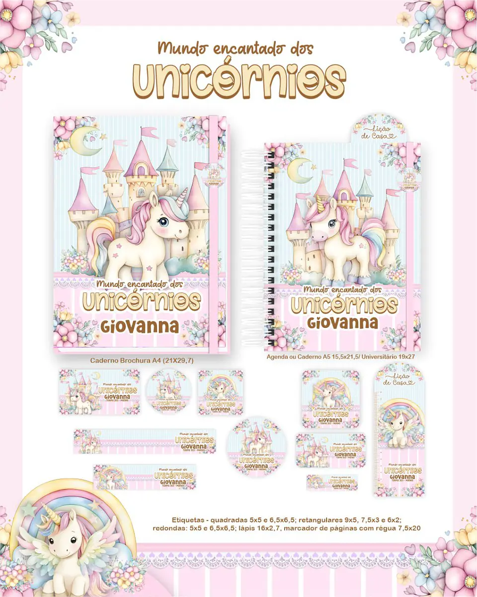 Arquivo Digital Escolar 2026 Mundo Encantado dos Unicornios 3