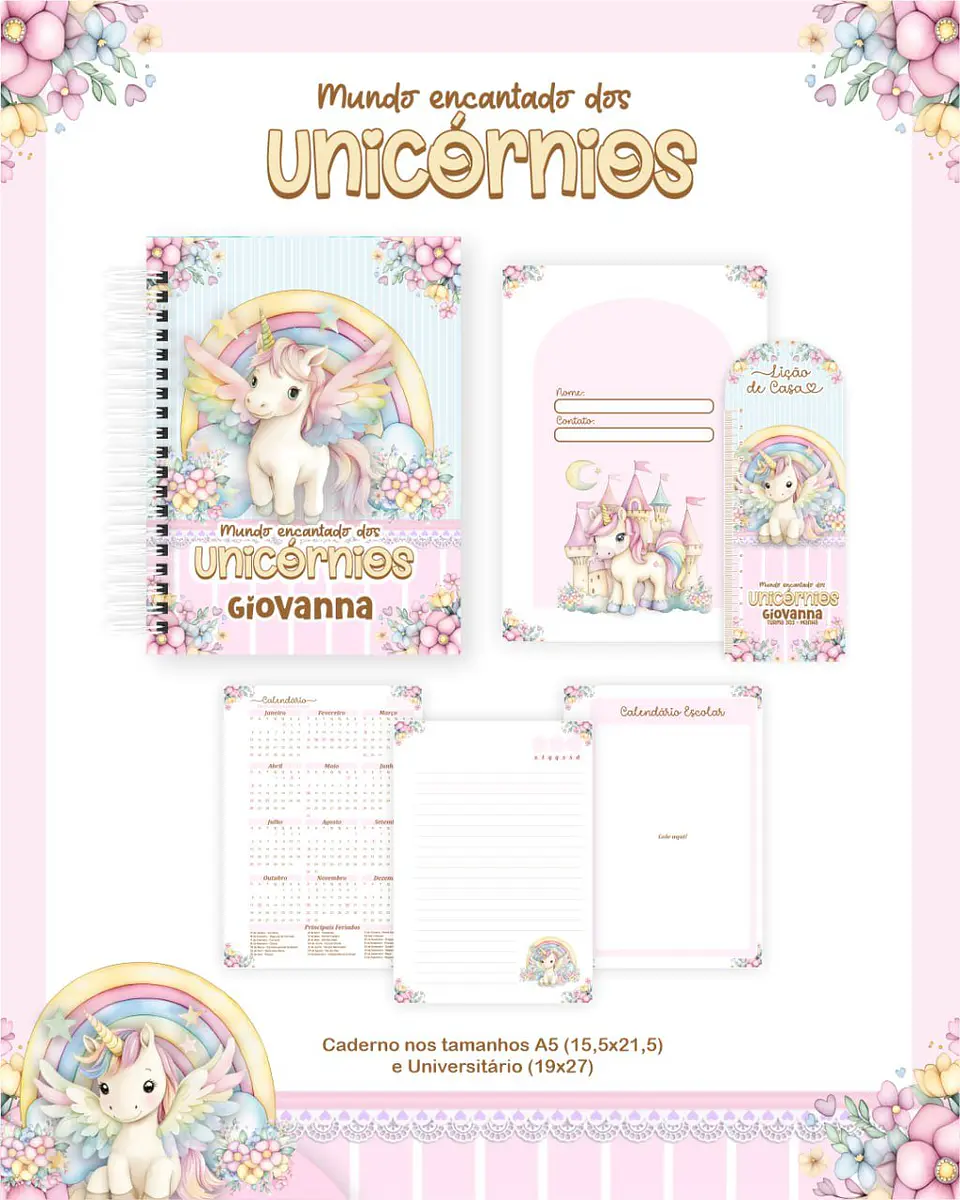 Arquivo Digital Escolar 2026 Mundo Encantado dos Unicornios 4