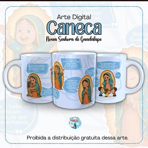 Arquivo Digital Arte Caneca Nossa Senhora de Guadalupe