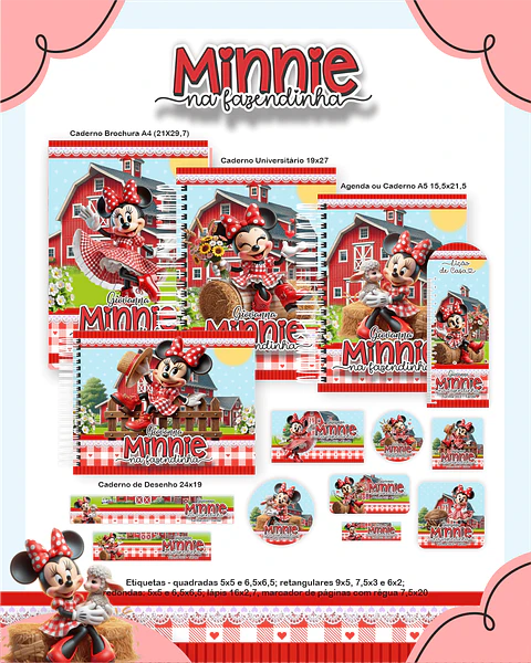 Arquivo Digital Escolar 2026 Minnie Fazendinha