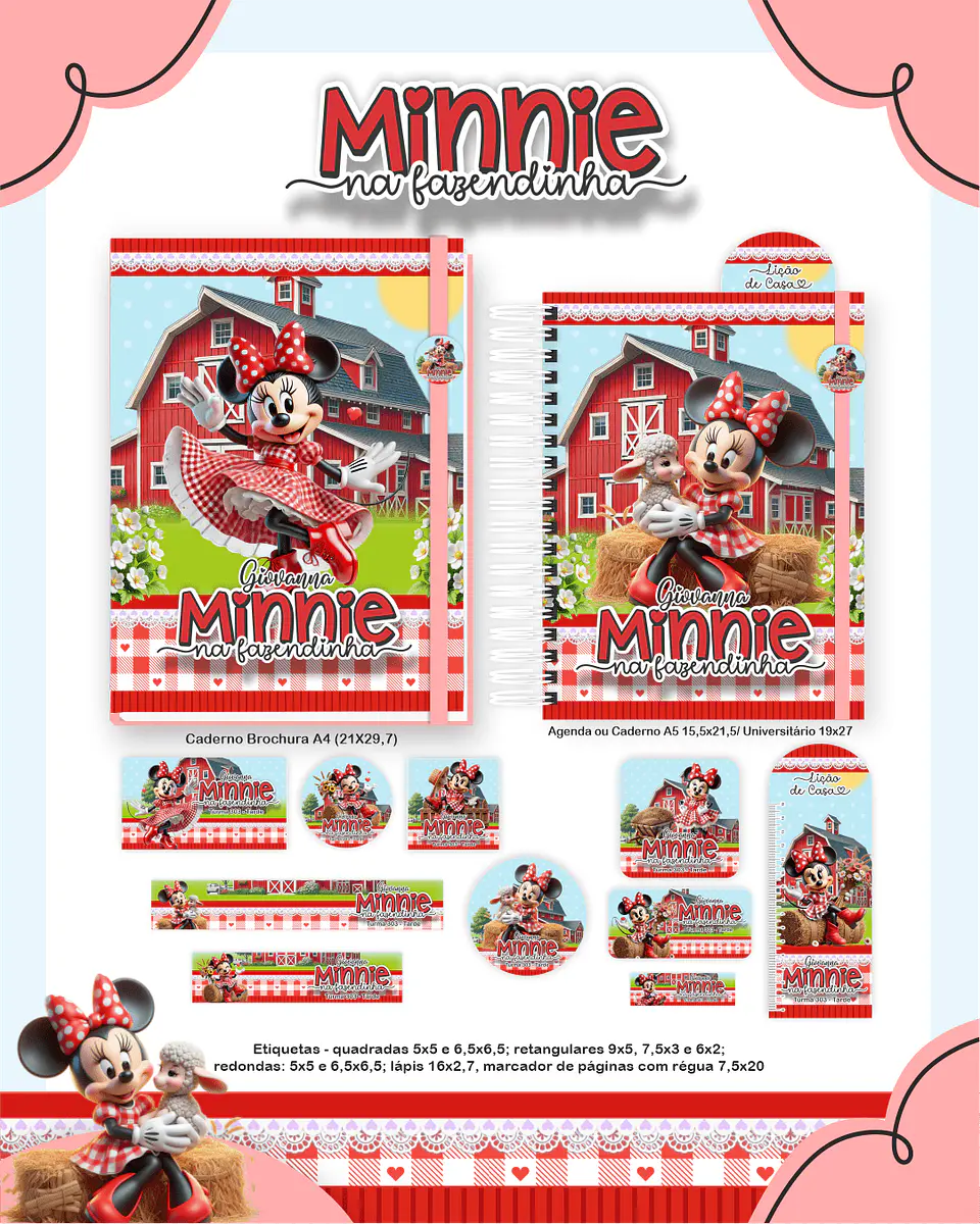 Arquivo Digital Escolar 2026 Minnie Fazendinha 2
