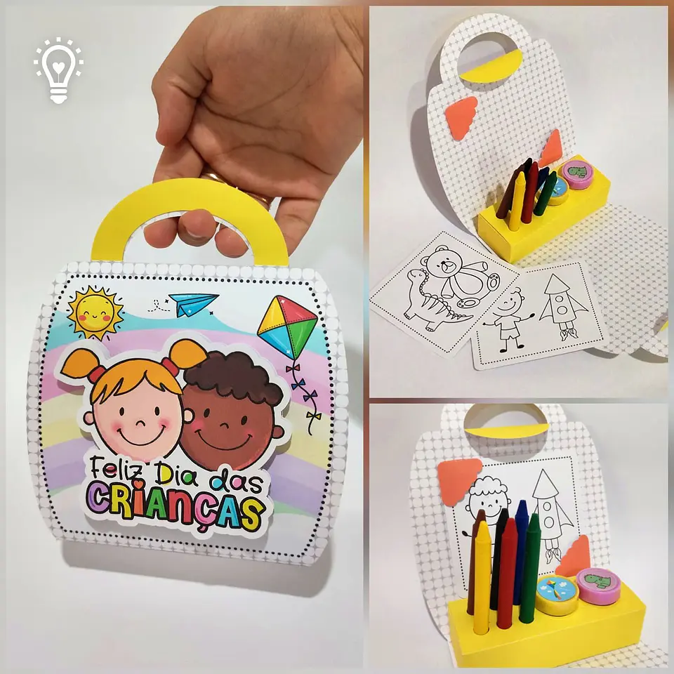 Arquivo de Corte Kit Colorir Dia das Crianças 1