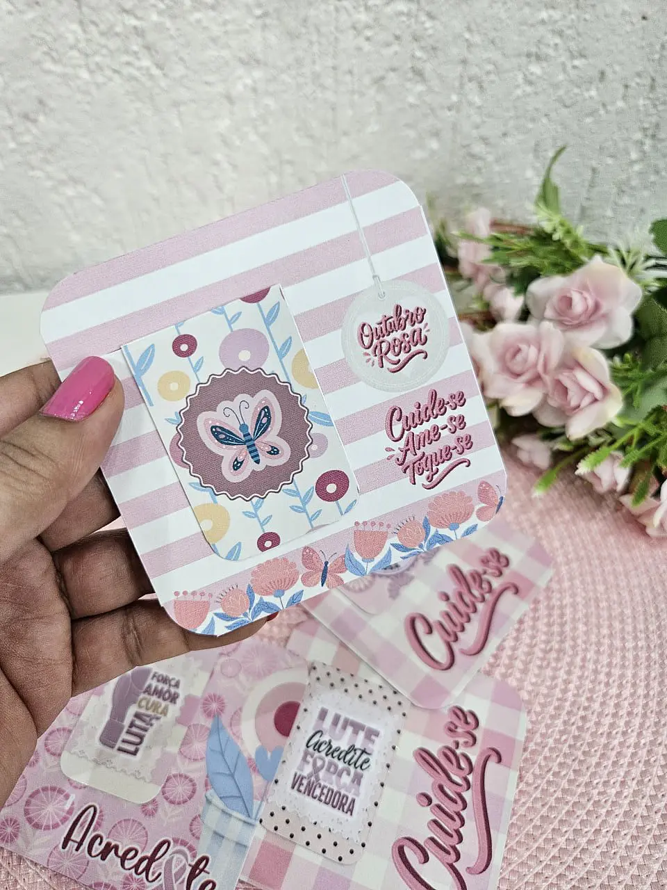 Arquivo de Corte Kit Printables 2 Polly Outubro Rosa 10