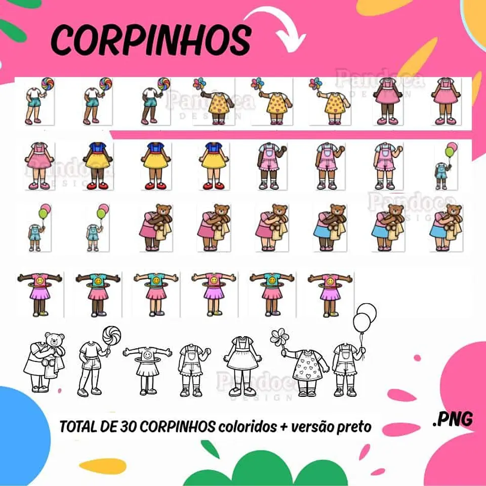 Arquivo Digital Kit Digital Bonequinhas 7