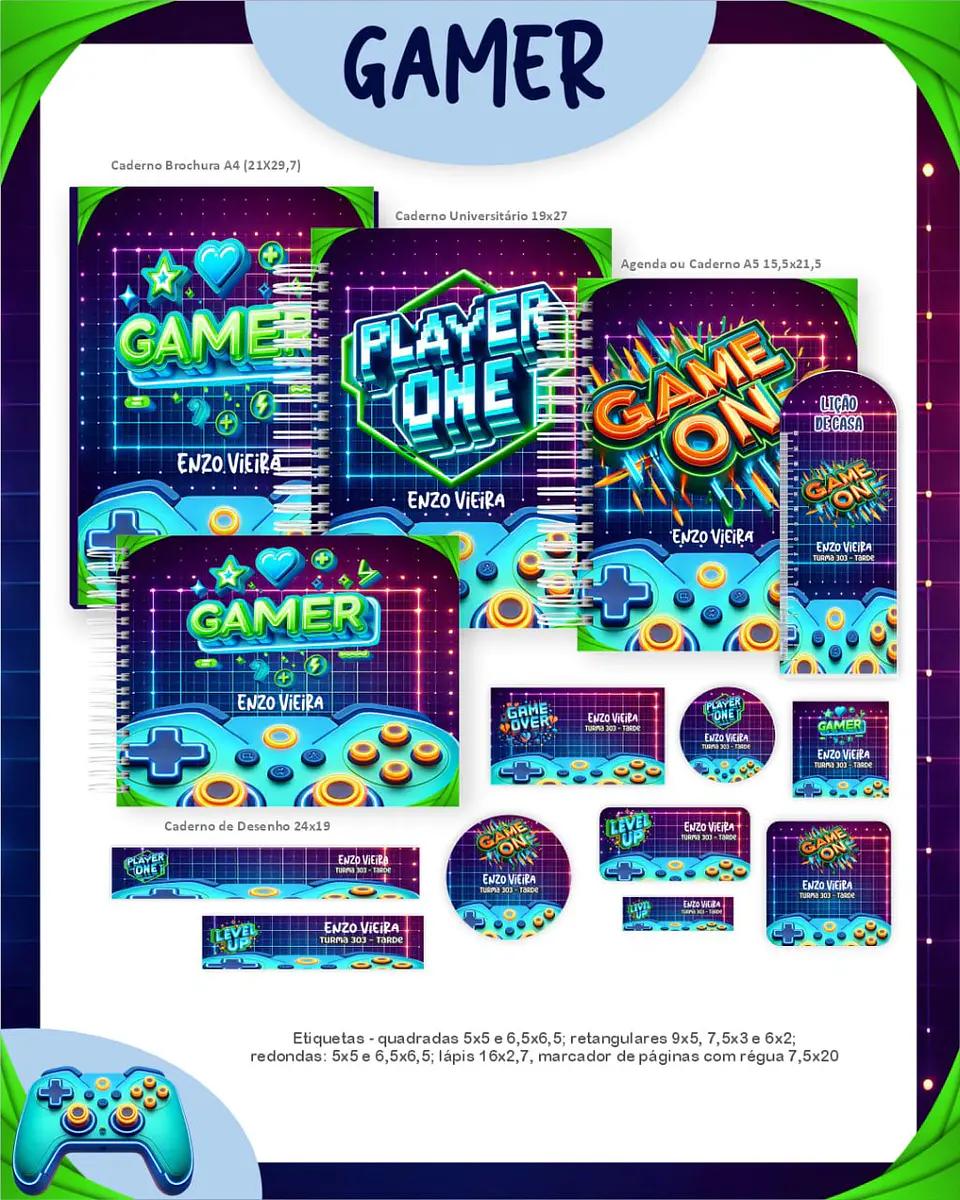 Arquivo Digital Escolar 2026 Gamer 1