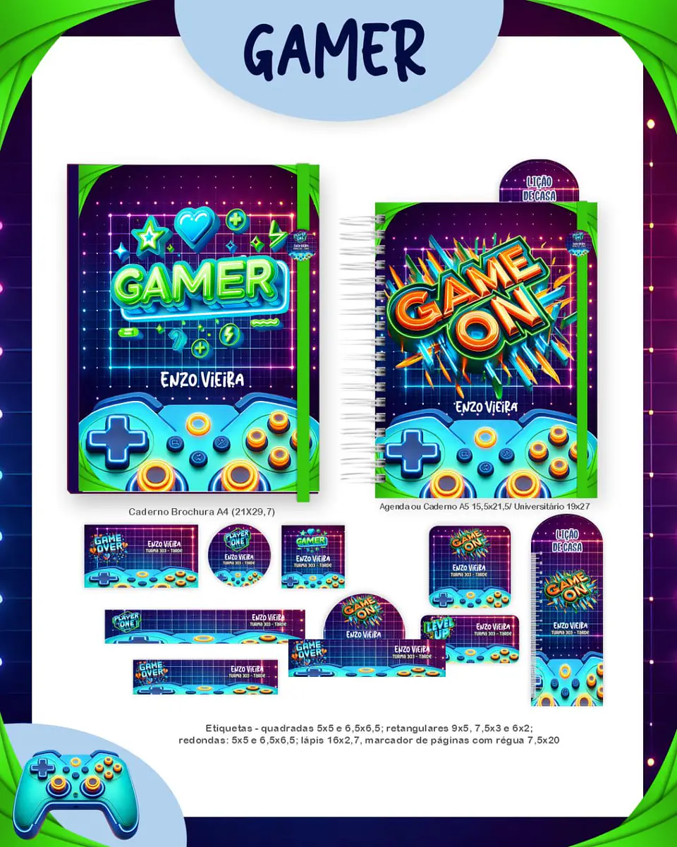 Arquivo Digital Escolar 2026 Gamer 3