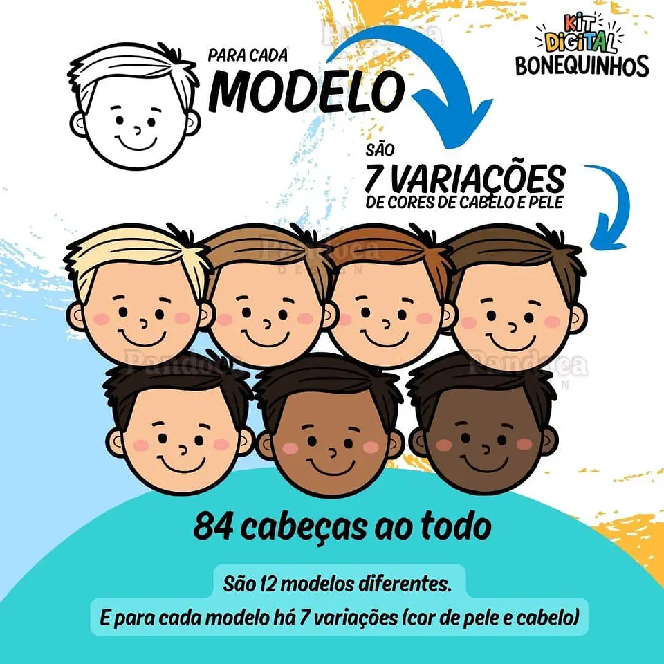 Arquivo Digital Kit Digital Bonequinhos 2