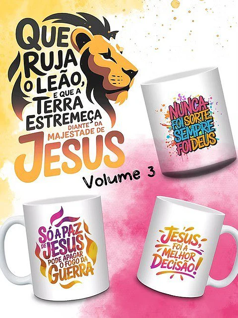 Arquivo Digital Pacote de Artes Que Ruja o Leão Vol 3