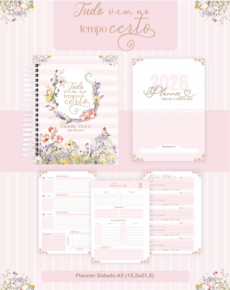 Arquivo Digital Planners e Agendas 2026 Tudo Vem no Tempo Certo 6