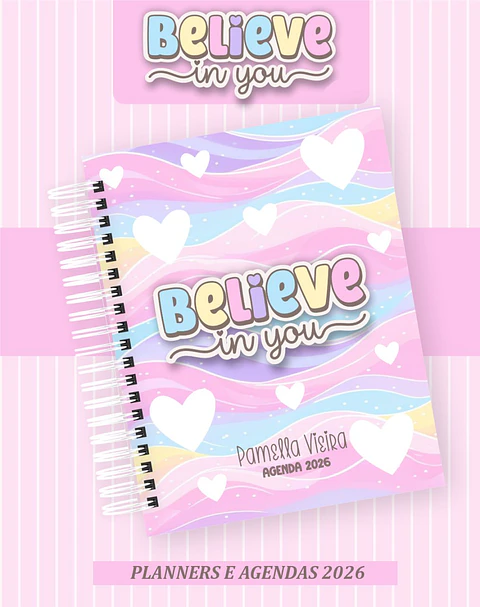 Arquivo Digital Planners e Agendas 2026 Believe in you