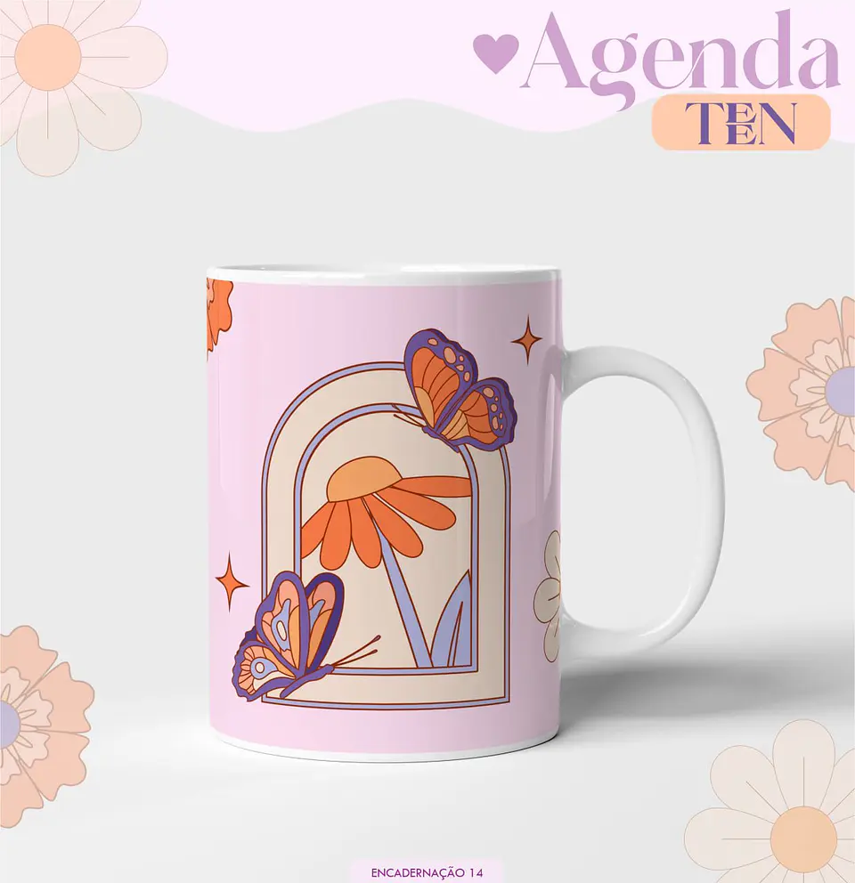 Arquivo Digital Coleção Agendas Teen Borboletas 3