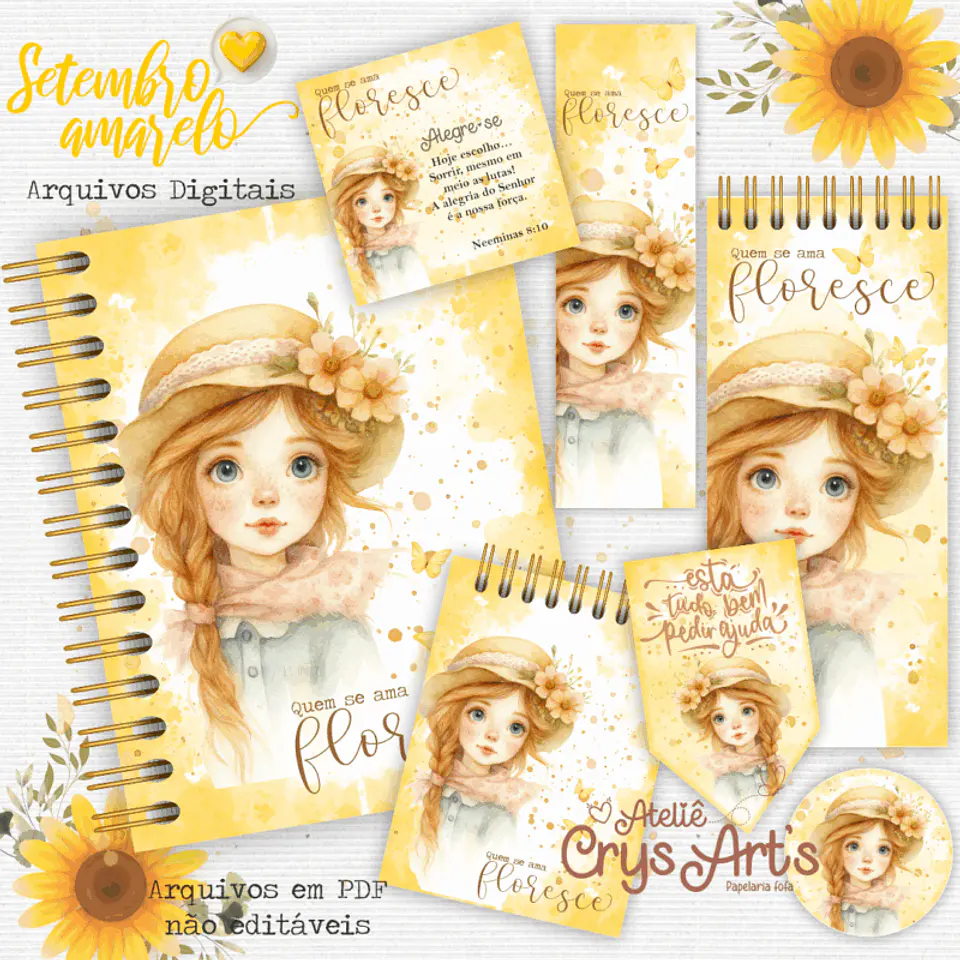 Arquivo Digital Caderno Setembro Amarelo - Quem se Ama Floresce 1