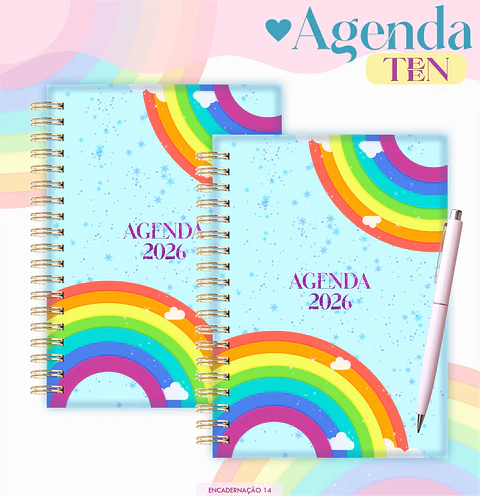 Arquivo Digital Coleção Agendas Teen Arco Iris
