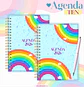 Arquivo Digital Coleção Agendas Teen Arco Iris - Thumbnail 1
