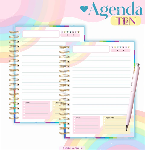 Arquivo Digital Coleção Agendas Teen Arco Iris
