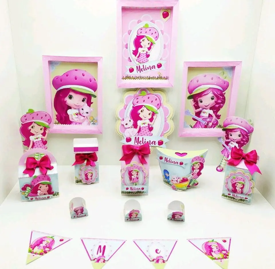 Kit Festa Pronta - Moranguinho Rosa 1