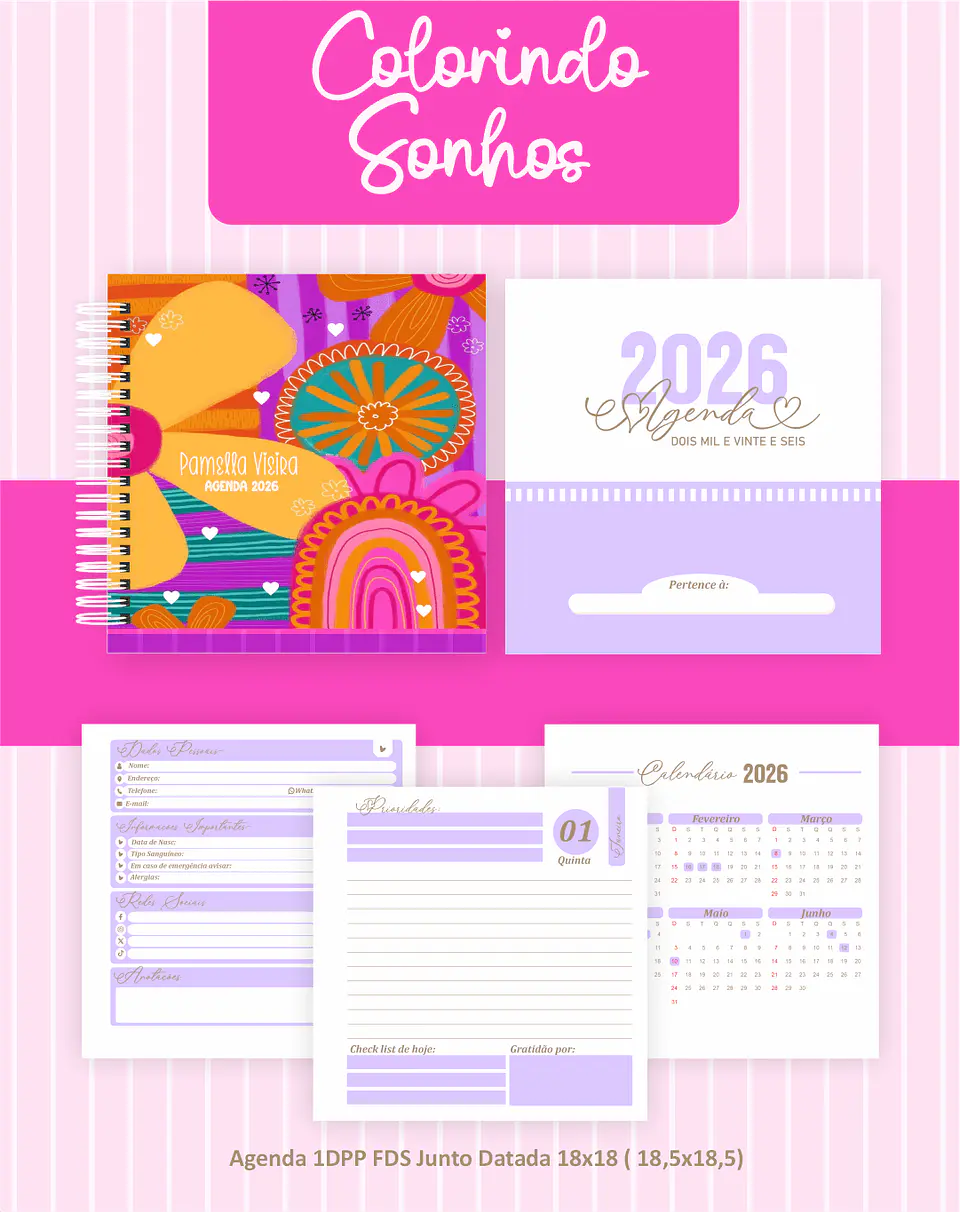 Arquivo Colorindo Sonhos – Agendas | Planners 2026 3