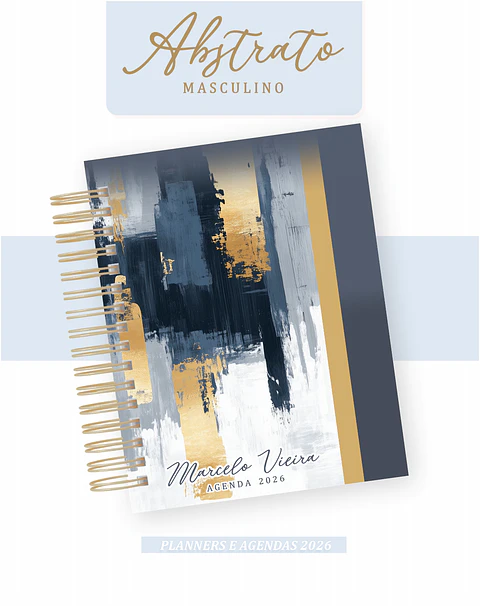 Arquivo Agenda Abstrato Masculino