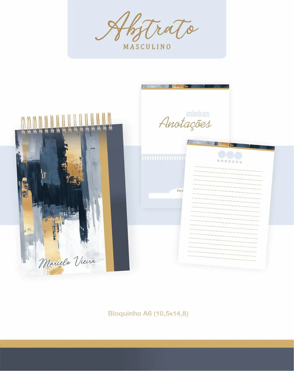 Arquivo Agenda Abstrato Masculino 3