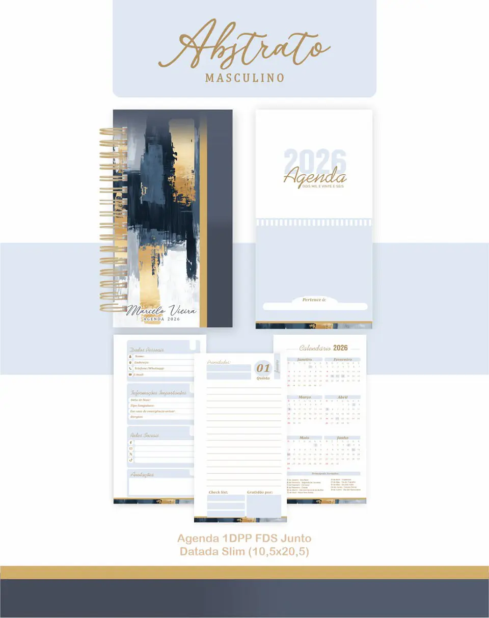 Arquivo Agenda Abstrato Masculino 5
