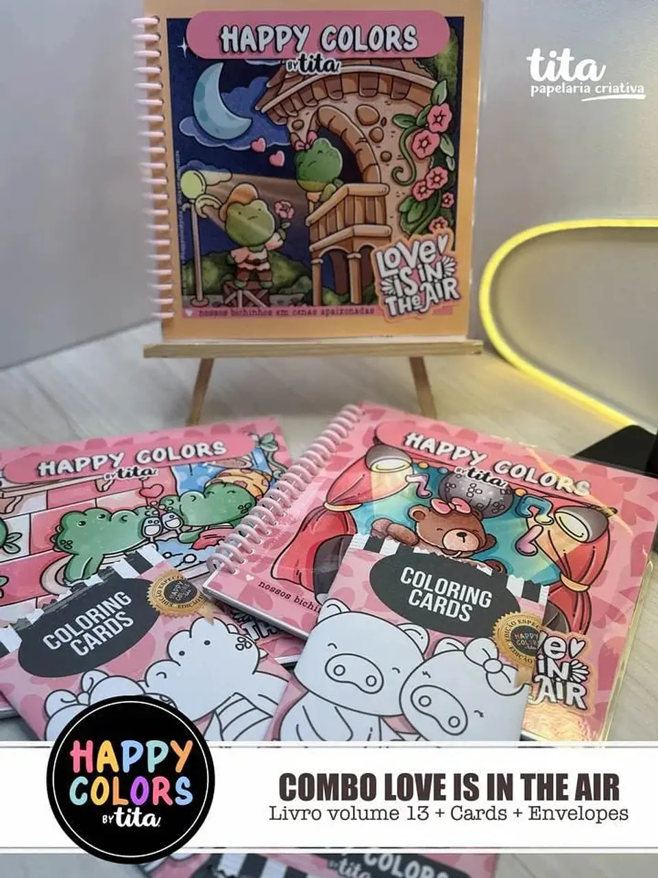 Arquivo Happy Colors – Combo Love Is In The Air – Livro + Cards 4