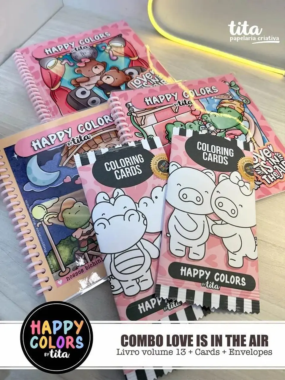 Arquivo Happy Colors – Combo Love Is In The Air – Livro + Cards 5