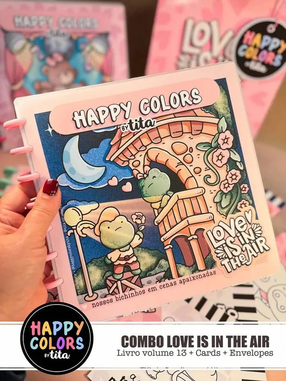 Arquivo Happy Colors – Combo Love Is In The Air – Livro + Cards 7