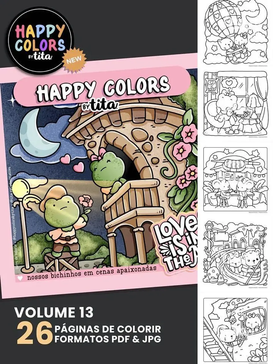 Arquivo Happy Colors – Combo Love Is In The Air – Livro + Cards 8