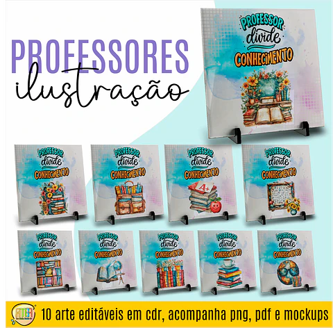 Arquivo Digital- Azulejo Professores Ilustração